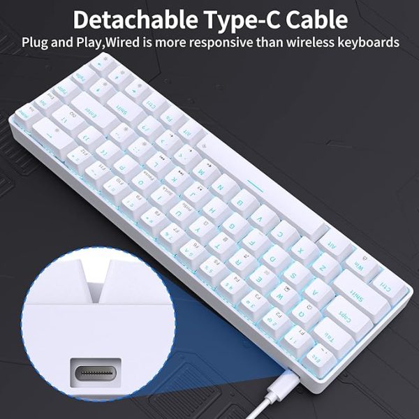 60% Gaming Mechanical Keyboard, Ultra Compact